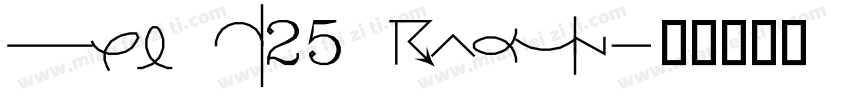 Txt IV25 Regular字体转换